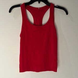 Sz 4 red lululemon swiftly racer back tank race length